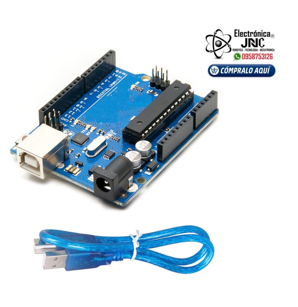 Tarjeta Uno R3 para Arduino chip desmontable - Electronica JNC