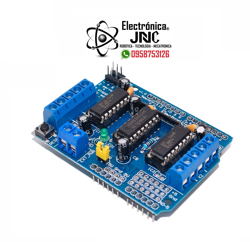 Shield L293d Para Motores Y Servomotores - Electronica JNC