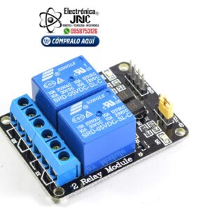 MÓDULO RELÉ 5V 2 CANALES CON OPTOACOPLADORES