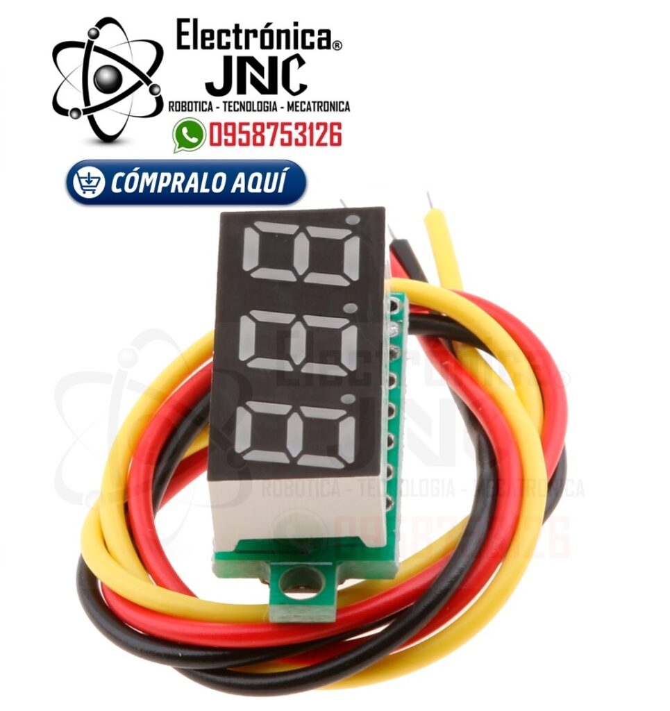 Mini Voltimetro Digital Arduino 0-100 Vdc 0.28in