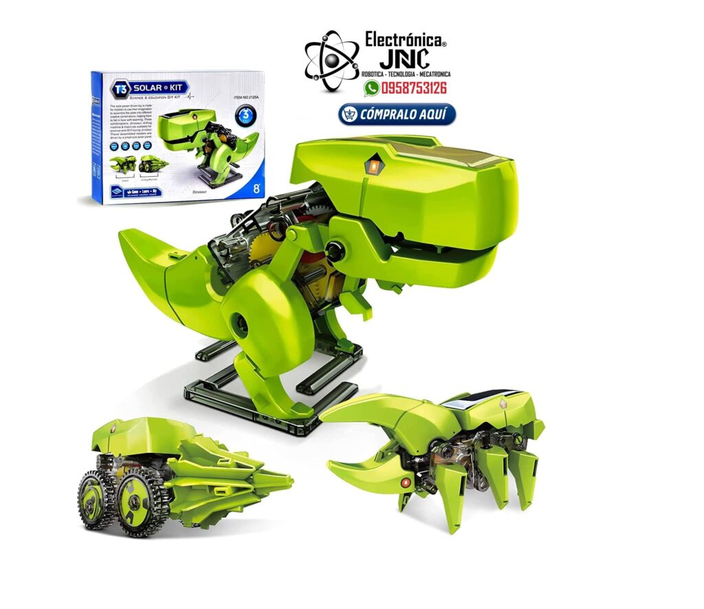 Dinosaurio Robot Solar 3 en 1 Robot