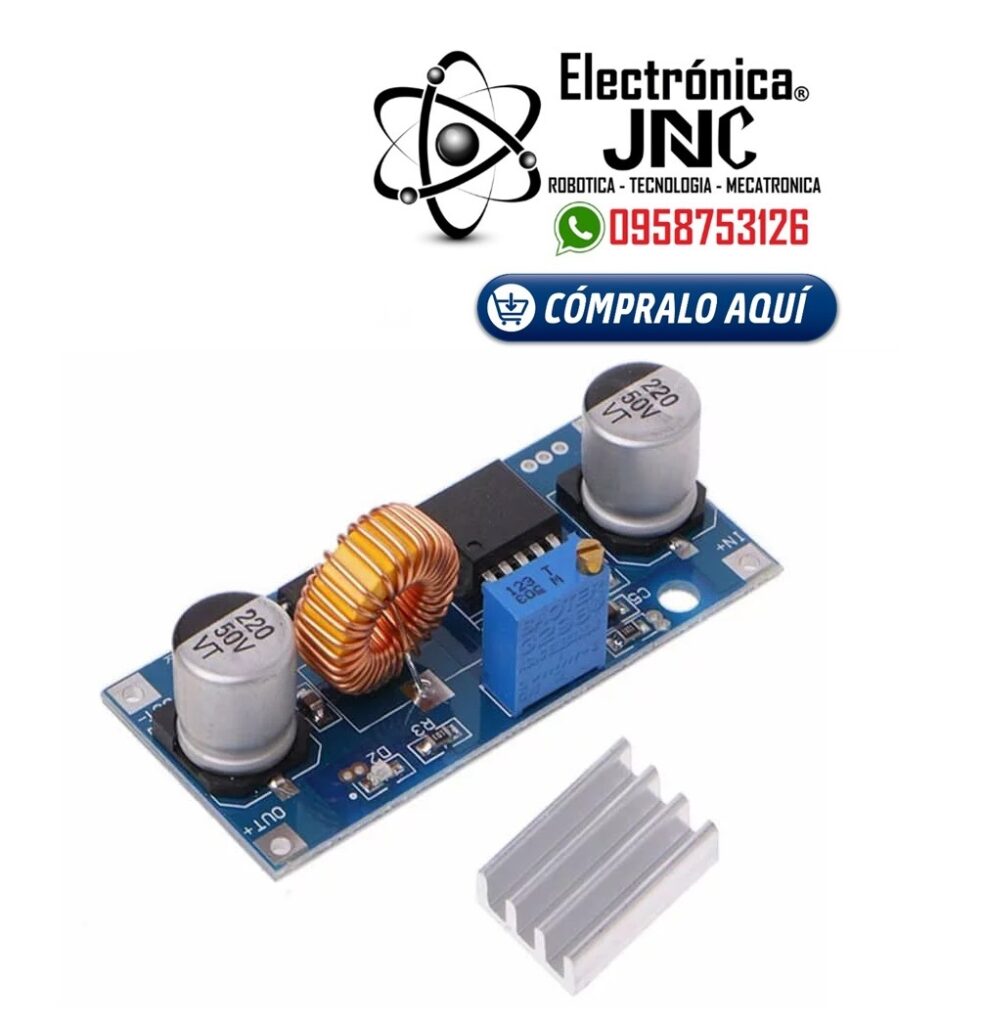 MÓDULO REDUCTOR DE VOLTAJE 5A XL4015 AJUSTABLE STEP DOWN BUCK