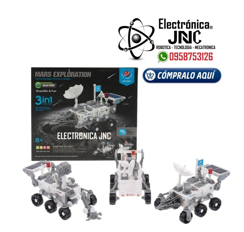 KIT ROBOT SOLAR 3 EN 1 MARS EXPLORATION ROVER