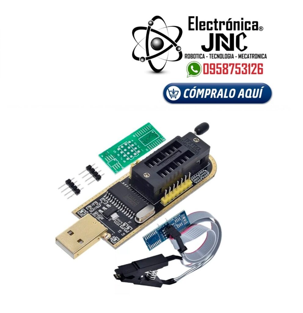 Programador Bios Ch341 A Pro+ Pinza Sop8 Soic Bios