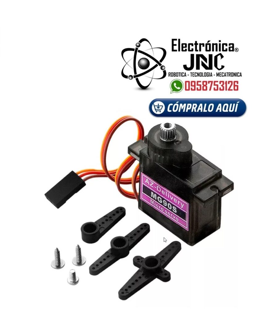 Servo motor MG90 MG90S 180 grados engranes metálicos