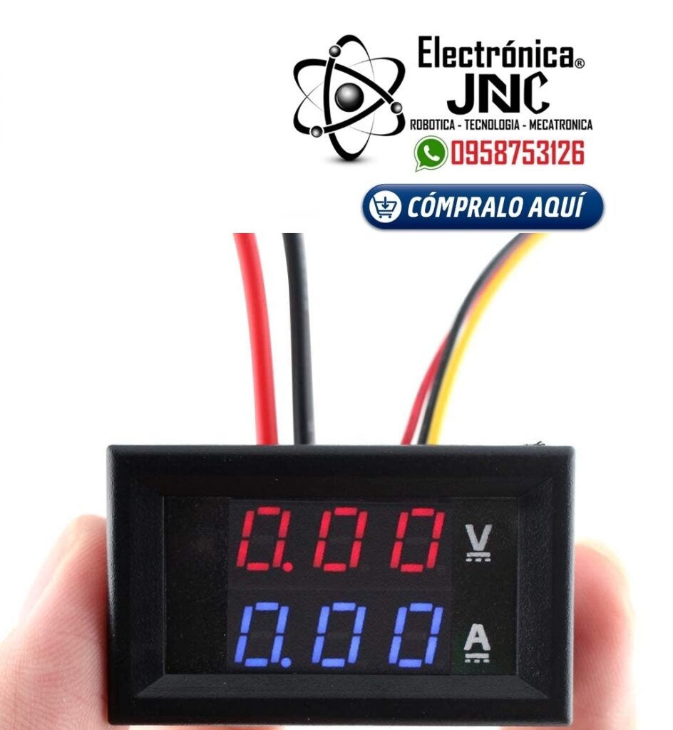 Voltimetro Amperimetro DC Medidor DC Automotriz 100V 10A DC