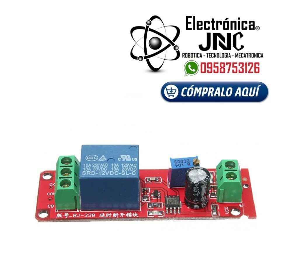 Modulo Ne555 Timer Temporizador Relay Dc 12v - Electronica JNC