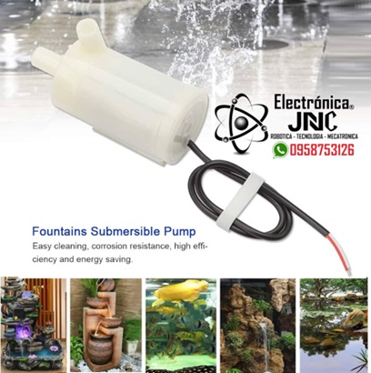 Mini Bomba De Agua Sumergible 3v-9v Acuarios Arduino