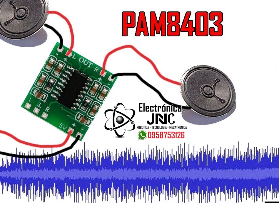 Mini Amplificador de Audio 5v Pam8403 2*3w modulo