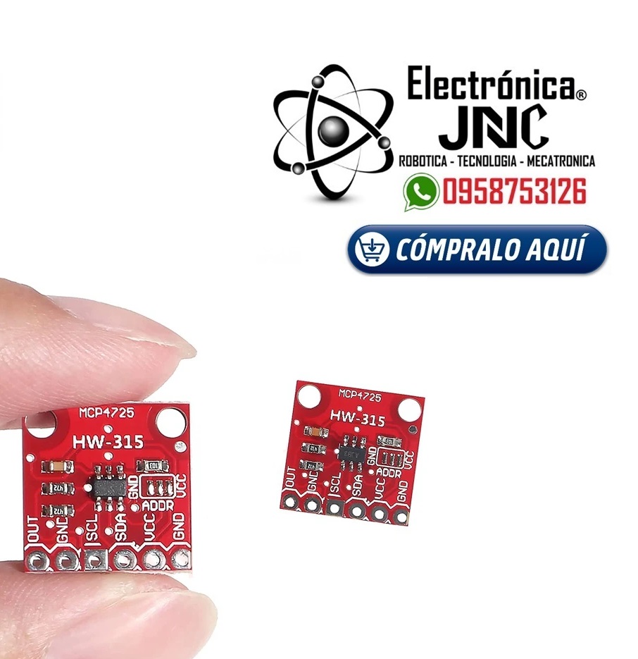 MÓDULO CONVERTIDOR MCP4725-E