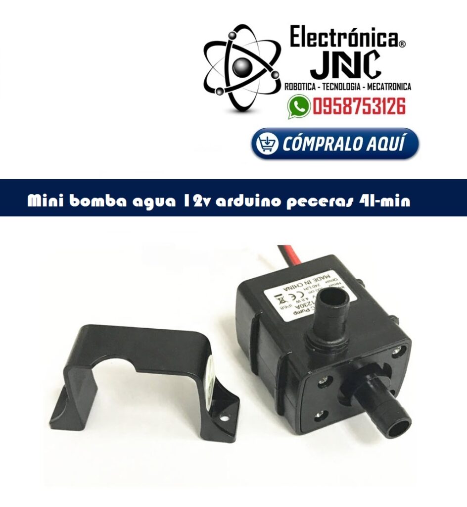 Mini bomba agua 12v arduino peceras 4l-min