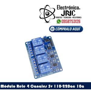 Módulo de 4 relés con optoacoplador