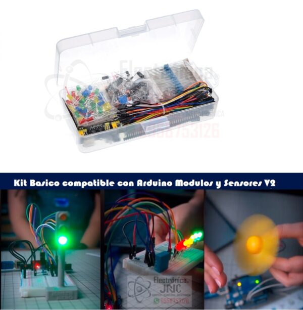 Kit Basico para Arduino Proto Modulos Sensores V2