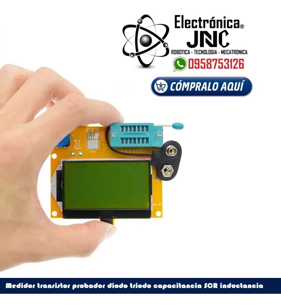 Probador Tester de Transistores, Condensadores, Resistencias, etc