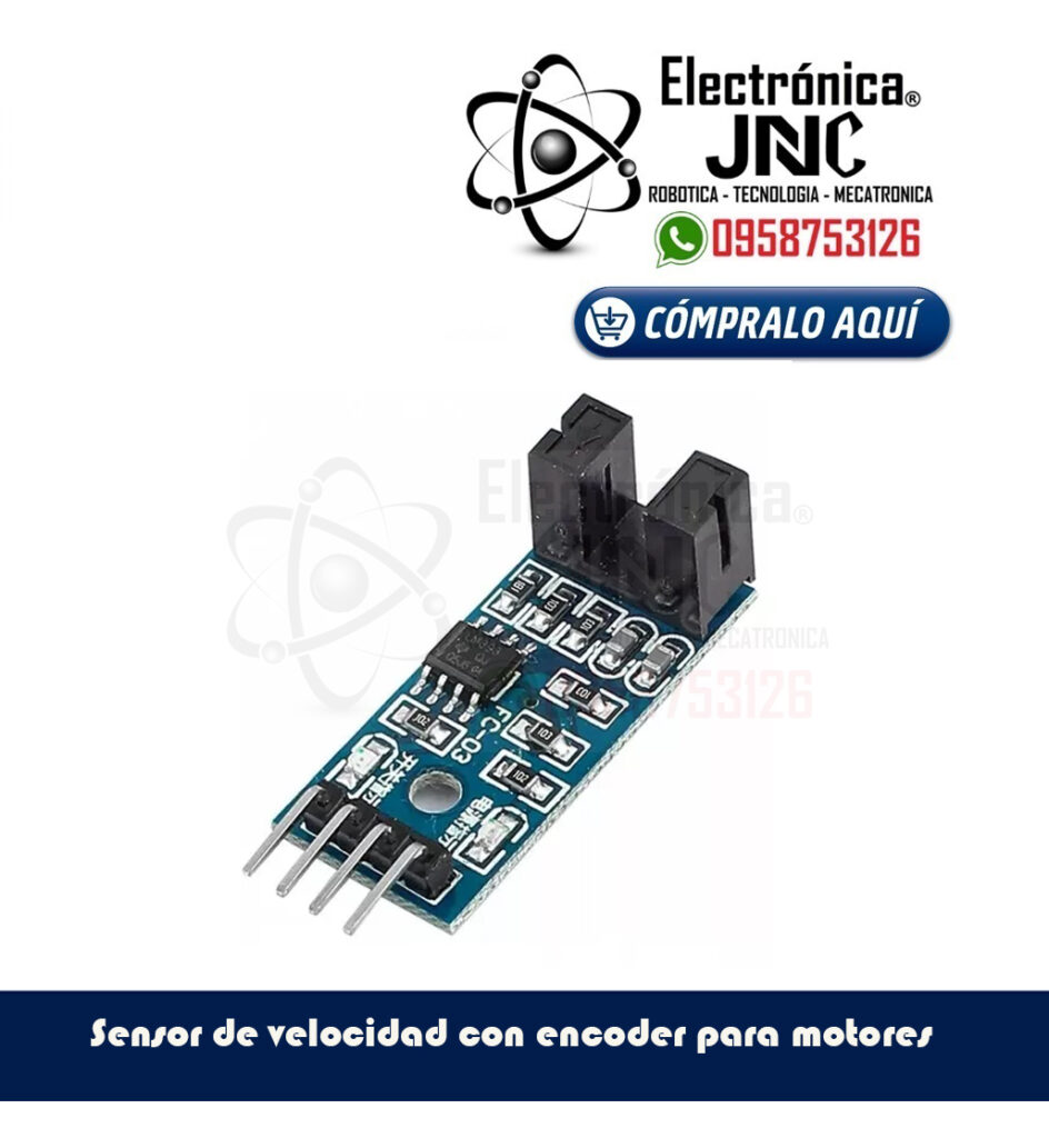 Sensor de velocidad con encoder para motores