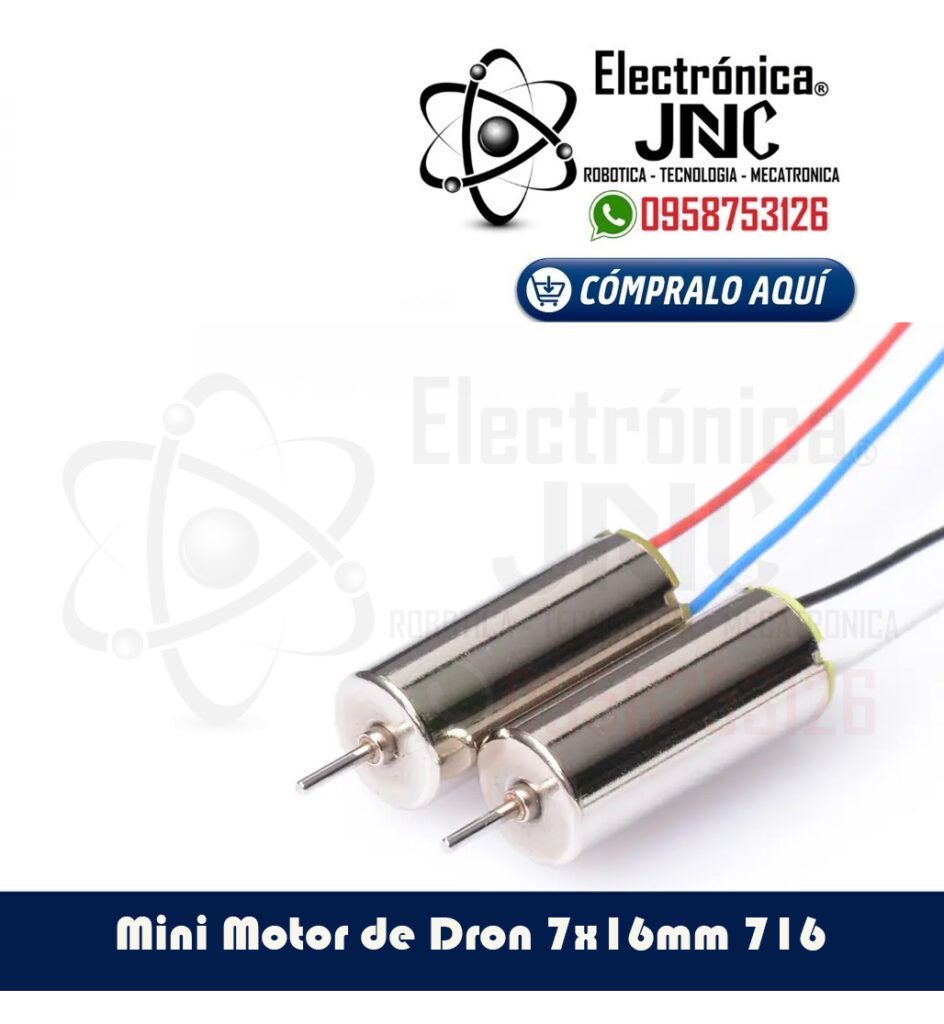 Mini Motor de Dron 7x16mm 716 CC+CW 2pcs