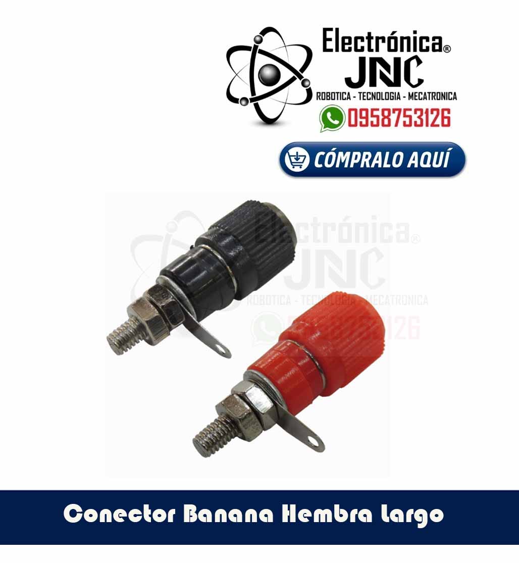Conector Banana Hembra Largo