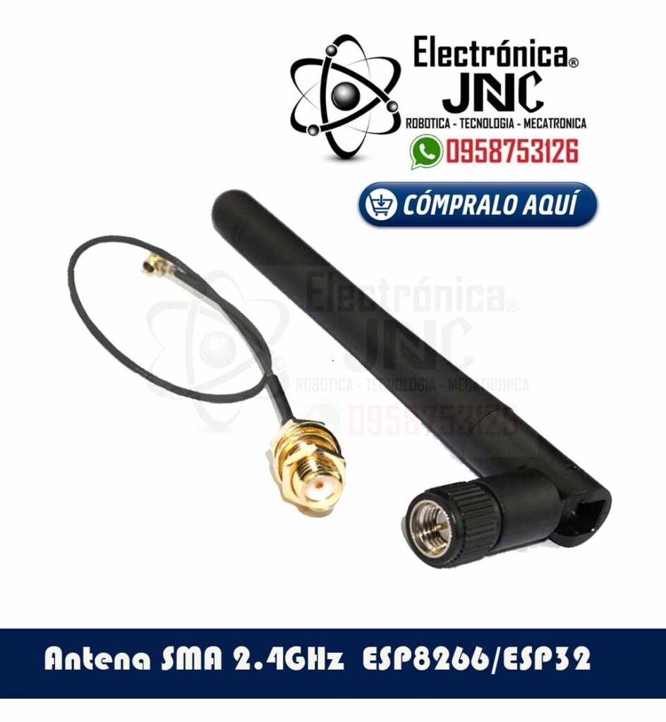 Antena SMA 2.4GHz a IPEX WiFi Bluetooth ZigBee