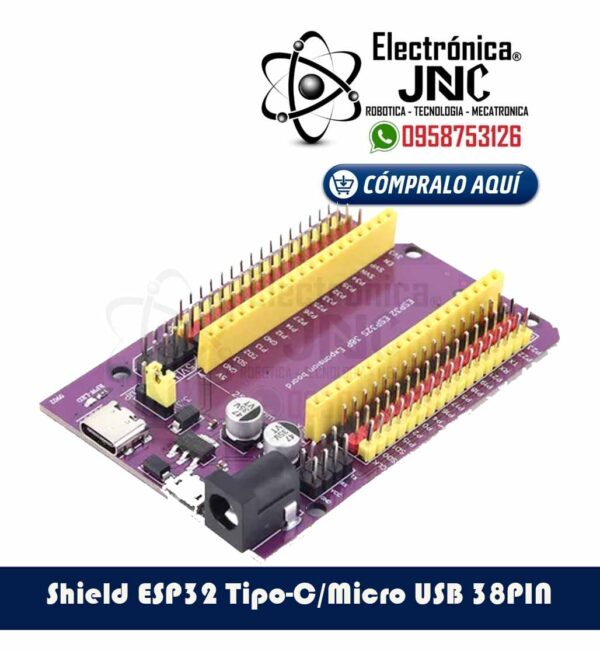 Shield ESP32 Tipo-C/Micro USB 38PIN