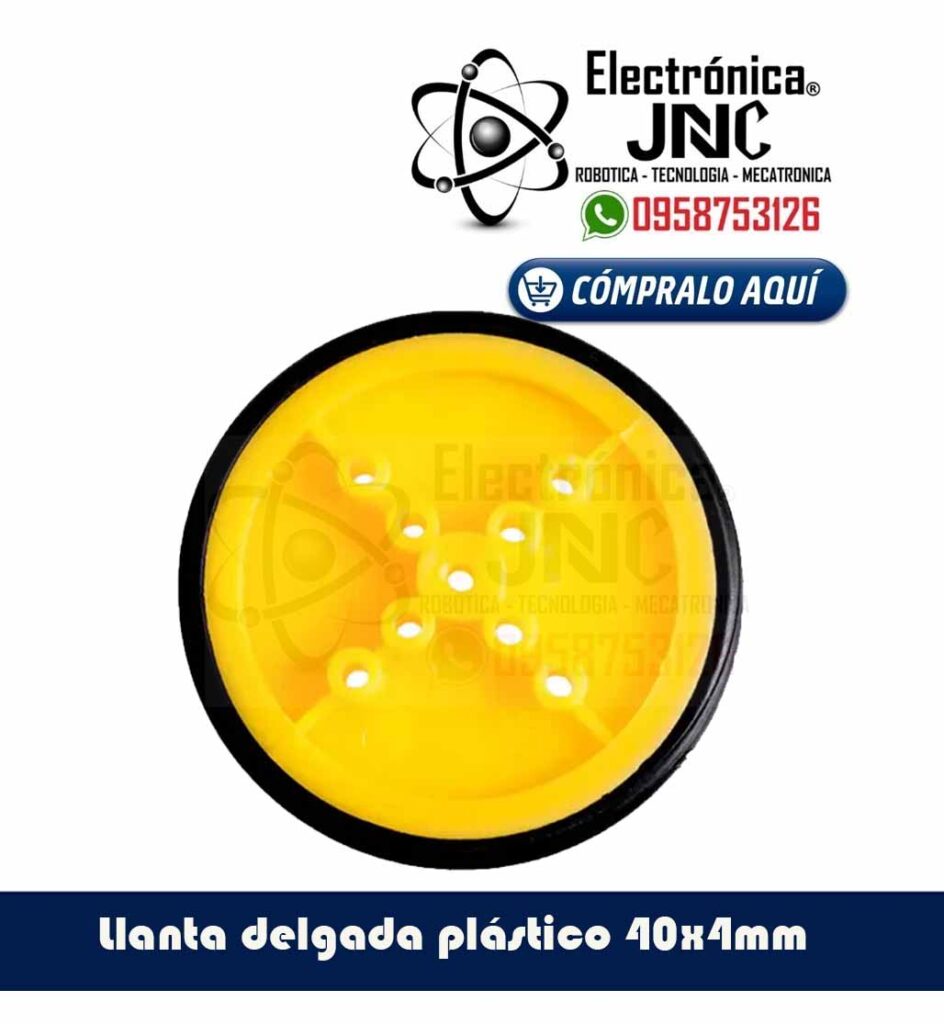 Llanta Delgada para Motorreductor TT de 40x4mm