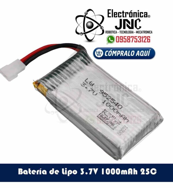 Bateria LiPo 3.7V 1000mAh