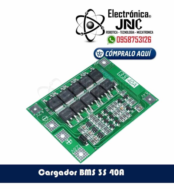 Cargador BMS 3S 40A