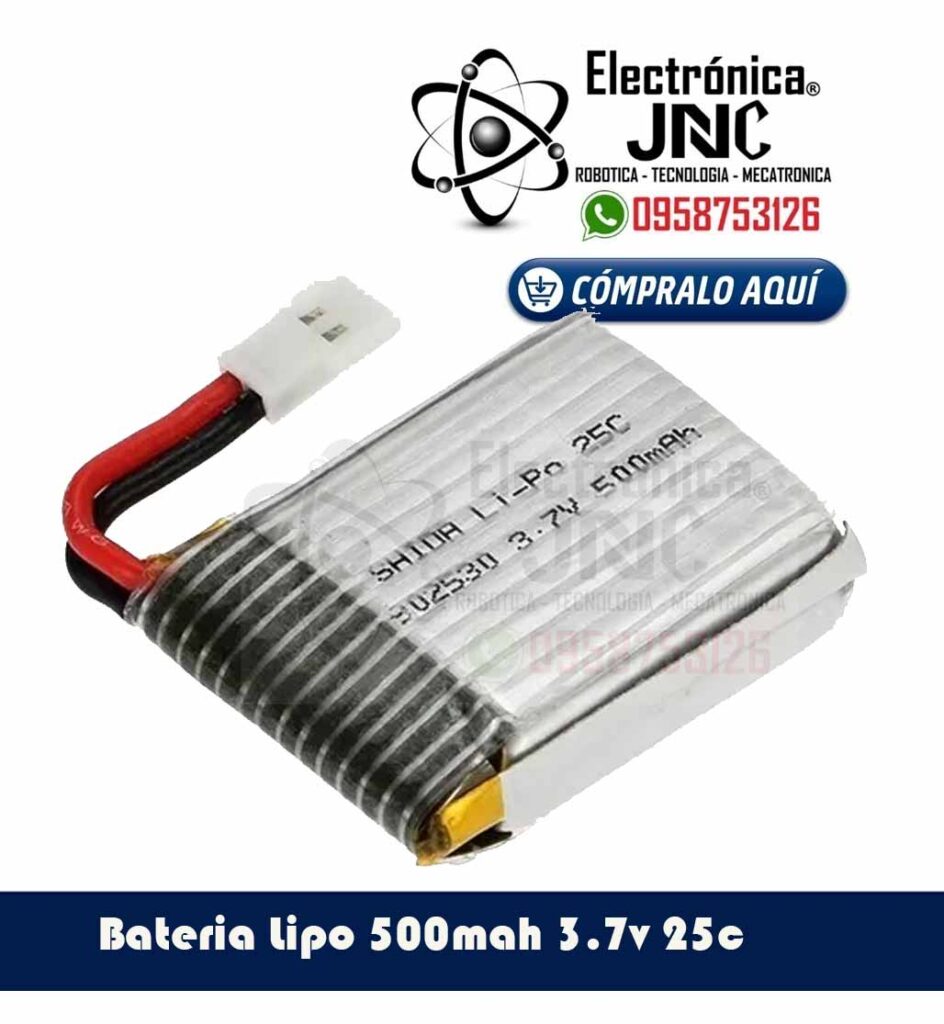 Bateria LiPo 3.7V 500mAh