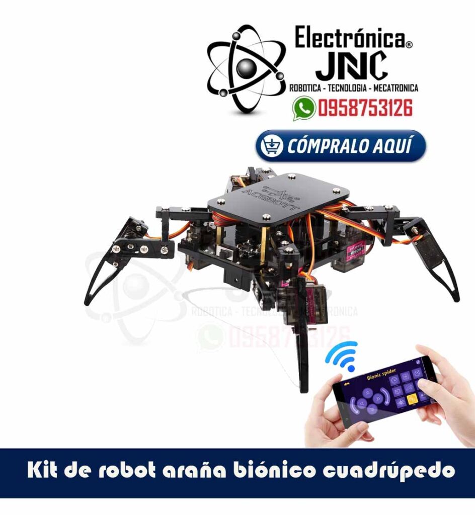Kit de robot araña biónico cuadrúpedo
