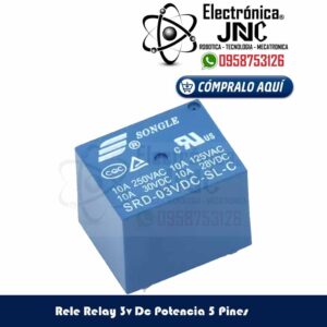Rele Relay 3v Dc Potencia 5 Pines