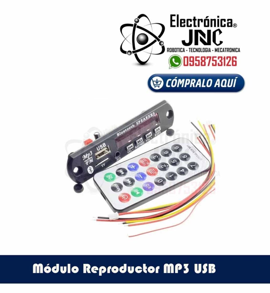 Modulo Reproductor Bluetooth Mp3, USB, FM