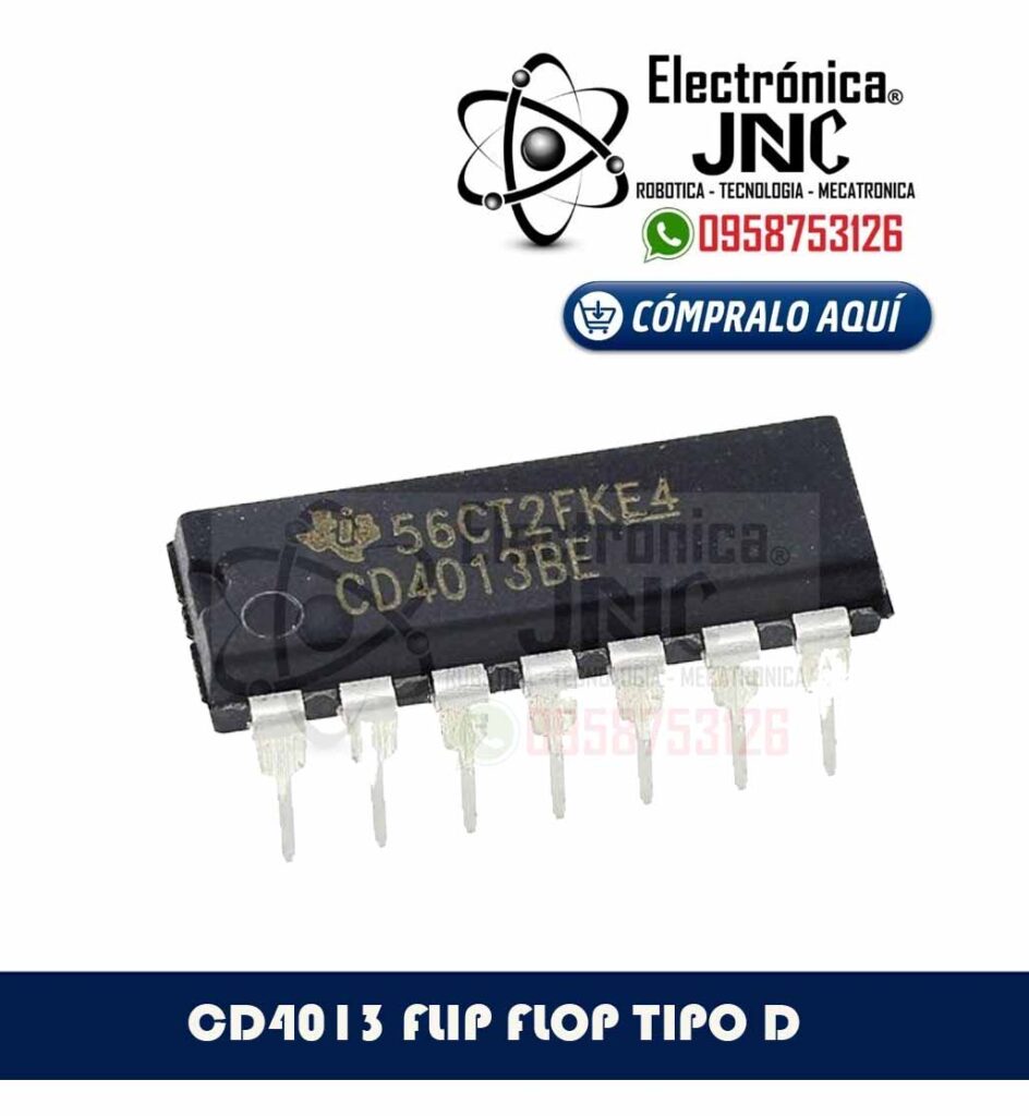CD4013BE, CMOS, DIP-14, Flip Flops
