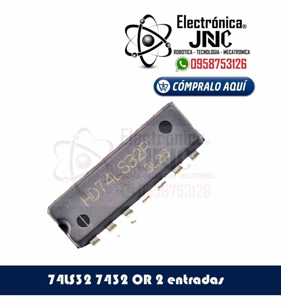 7432, 74ls32, compuerta, logica, logico, ls, or, SN74LS32, SN74LS32N, ttl