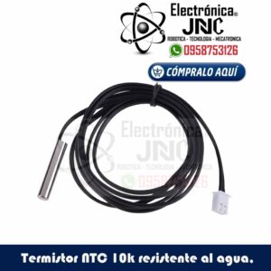 Sensor de temperatura NTC, resistente al agua, 10K