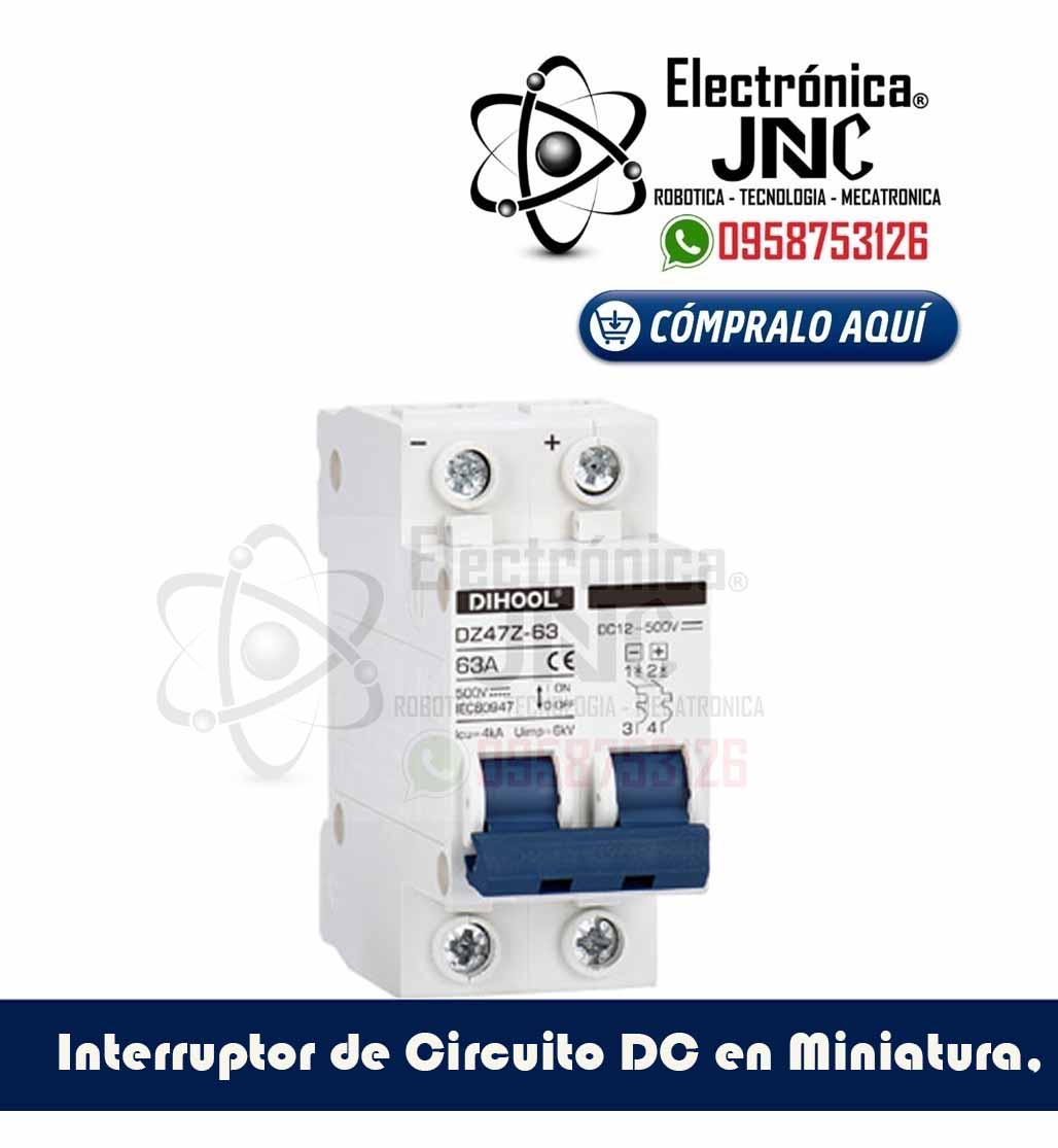 Interruptor de Circuito DC en Miniatura, 2 Polos