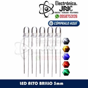 Diodo LED Alto Brillo 5mm