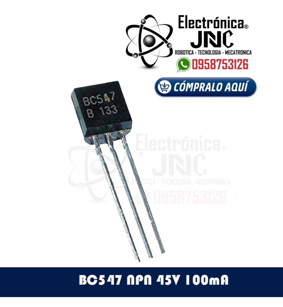 BC547 NPN 45V 100mA