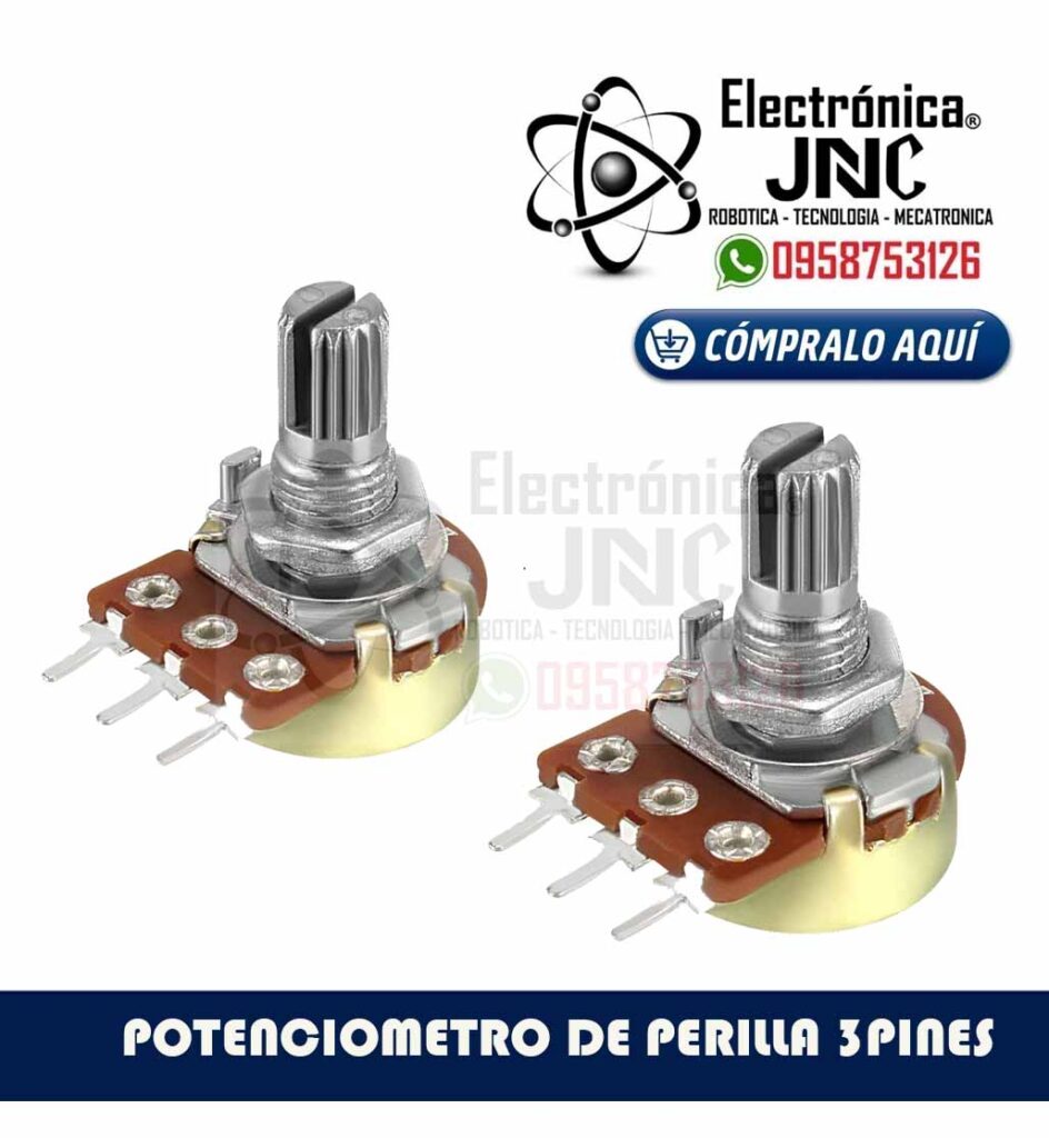 POTENCIOMETRO DE PERILLA 3PINES